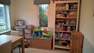 After - toys organized and accessible